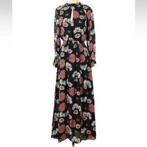 Caractere Maxi Floral Green Dress, New, NWOT Size 2